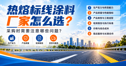 热熔标线涂料厂家怎么选？采购注意事项