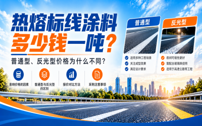 热熔标线涂料多少钱一吨？普通型、反光型价格为什么不同？