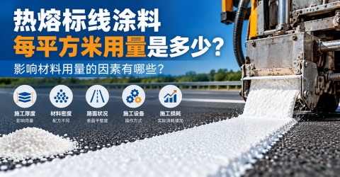 热熔标线涂料每平方米用量是多少？影响材料用量的因素有哪些？